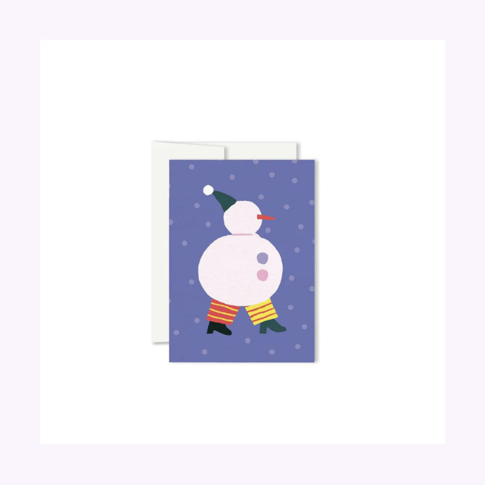 Paperole Mini Snowman Card