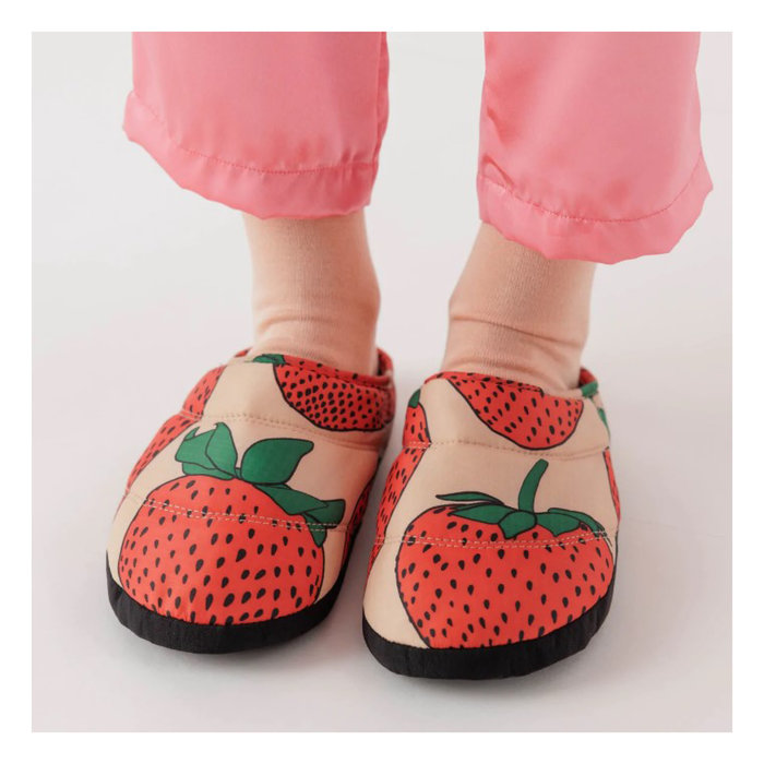 Baggu Strawberries Puffy Slippers