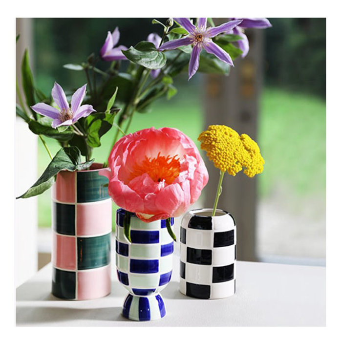 & Klevering &Klevering Black & White Carré Vase