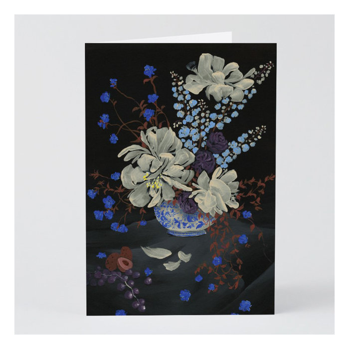 WRAP Blue Bouquet Card