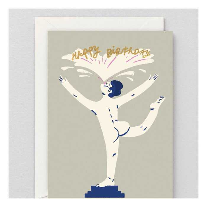 WRAP Happy Birthday Statue Card