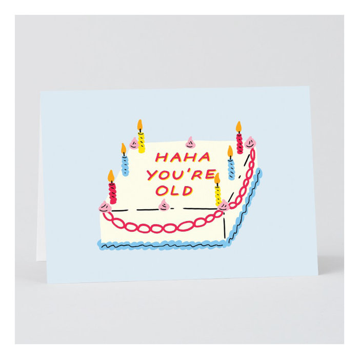 WRAP Magazine WRAP HAHA Cake Card