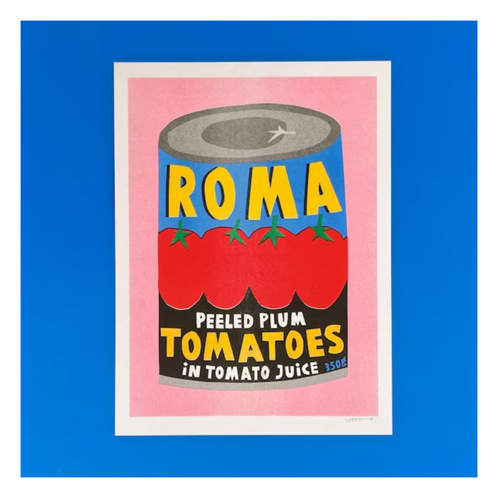 We are out of Office Riso Roma Plum Tomatoes 30 x 40 cm Print