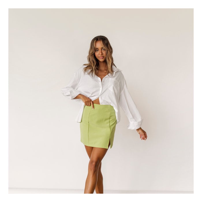 Essential Julie Skirt - Rice Ponte – Elhoffer Design