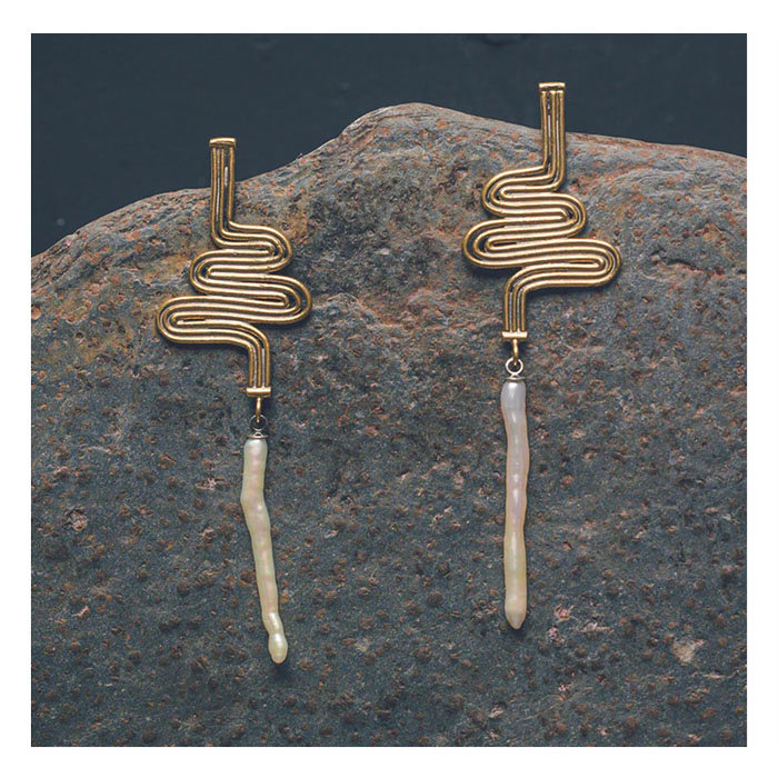 Emilie Dellaniello EMD Mekong  Earrings (Silver or Brass)