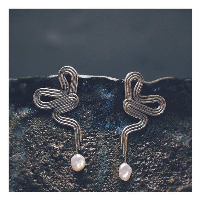 Emilie Dellaniello EMD Yangtze Earrings (Silver or Brass)