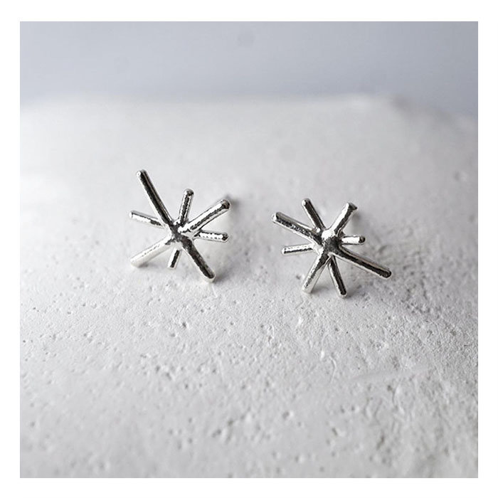 Marmo Silver Mini Stars Earrings