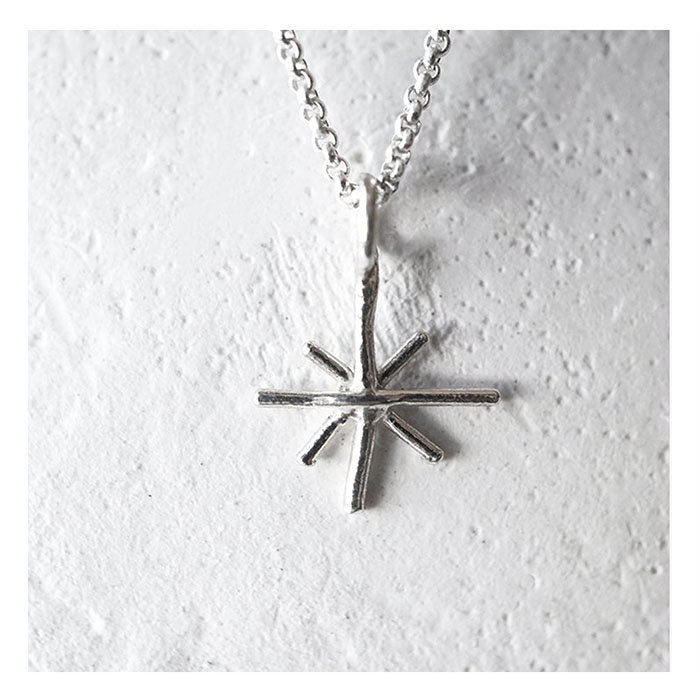 Collier Star Argent Marmo