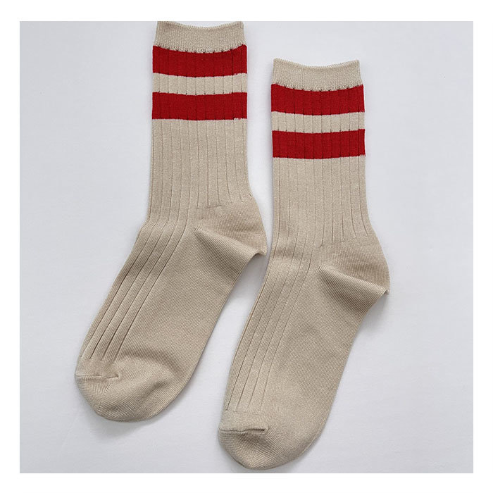 Le Bon Shoppe Her Varsity Socks (Different Colours Available)