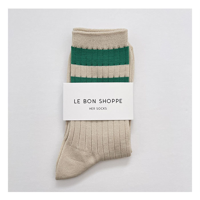 Le Bon Shoppe Her Varsity Socks (Different Colours Available)