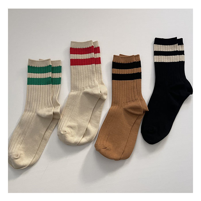 Le Bon Shoppe Le Bon Shoppe Her Varsity Socks (Different Colours Available)