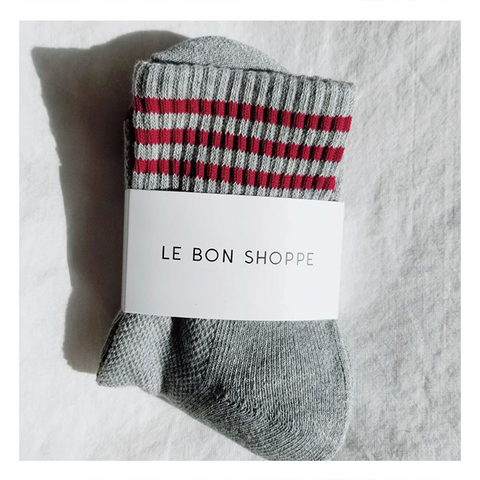 Le Bon Shoppe Girlfriend Socks - Heather Grey