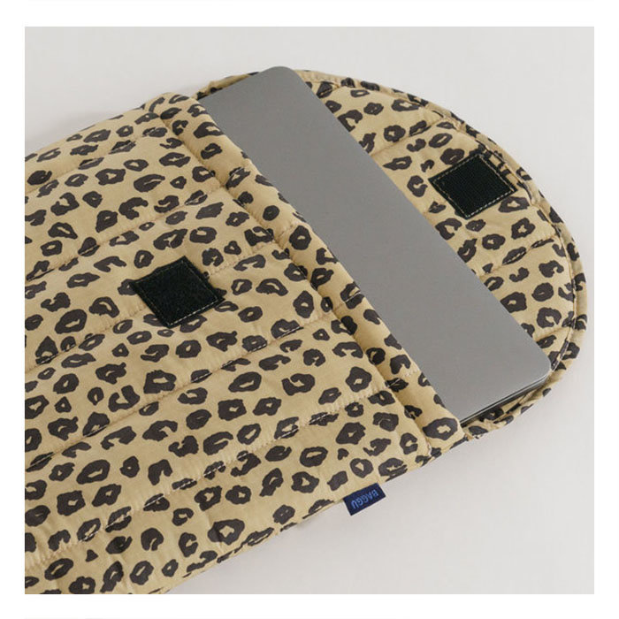 Baggu Honey Leopard Puffy Laptop Sleeve 16"