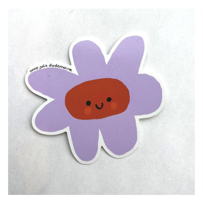 Anne-Julie Dudemaine Lilac Flower Sticker