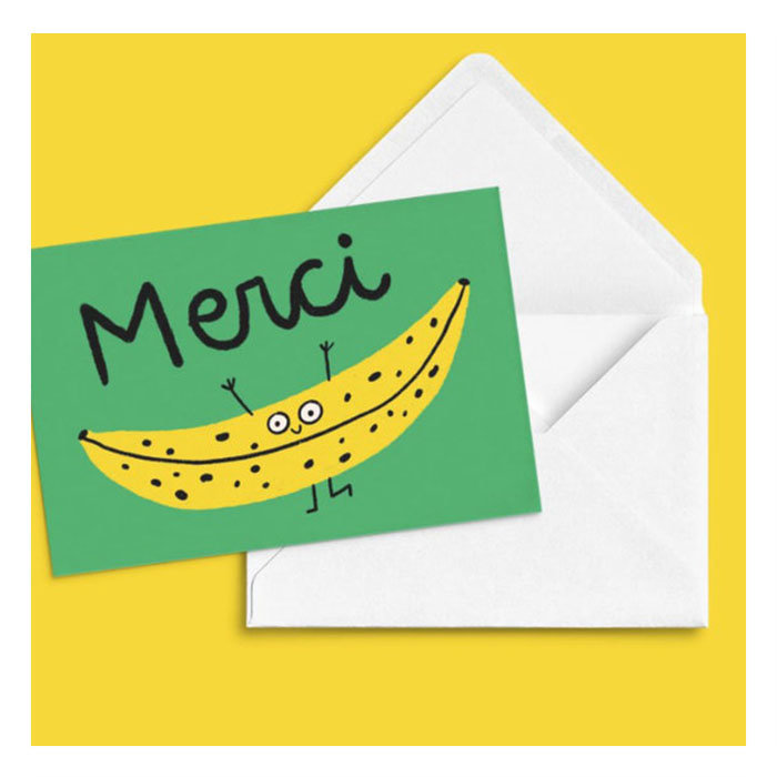 Anne-Julie Dudemaine Merci Banana Card