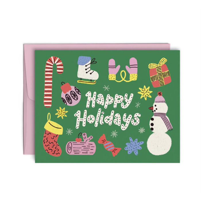 Paperole Carte de Souhaits Happy Holidays Paperole