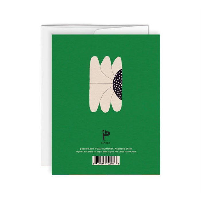 Paperole Flo Fuchsia Card