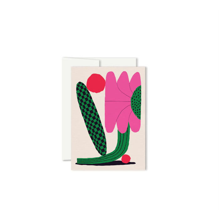 Paperole Mini Flo Fuchsia Card