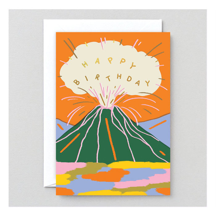 WRAP Volcano Birthday Card