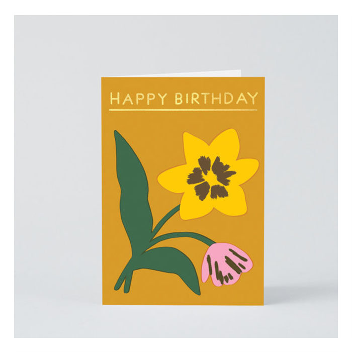 WRAP Birthday Flower Study Card