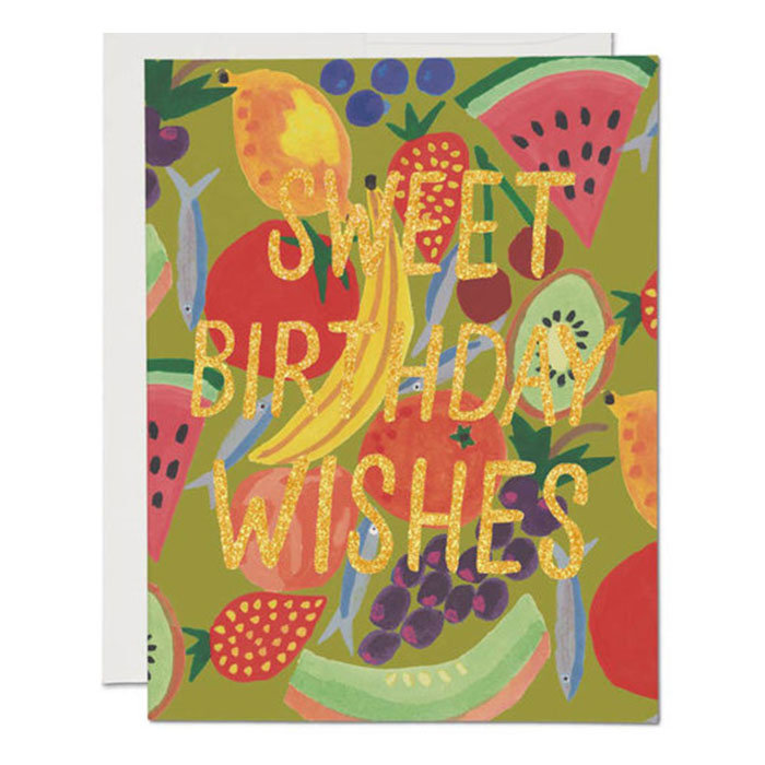 Red Cap Cards Fruity Birthday Card