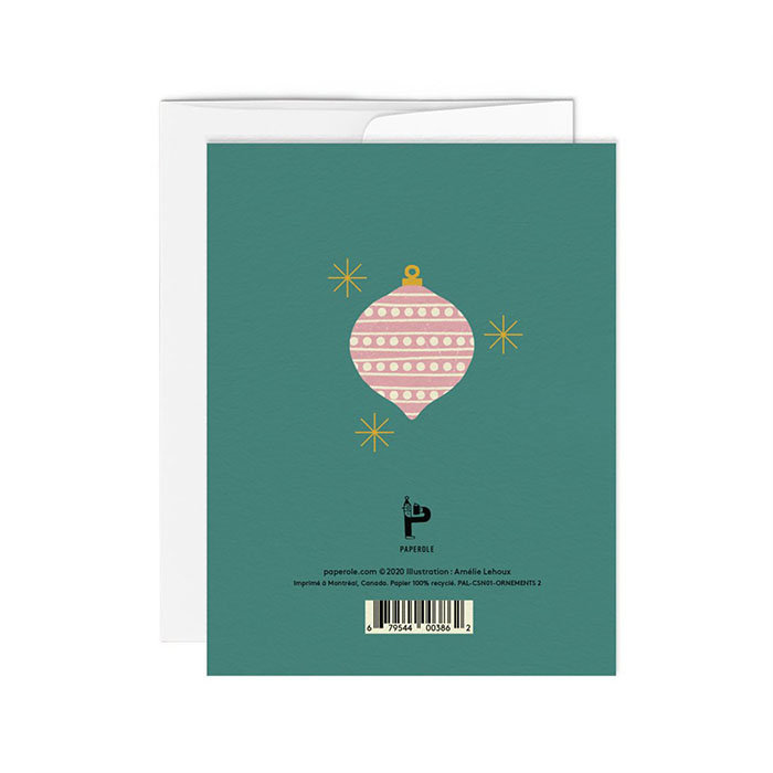 Paperole Ornaments Card