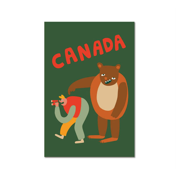 Carte Postale Canada Grizzly Paperole