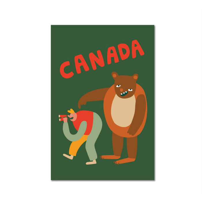 Paperole Canada Grizzly Post Card