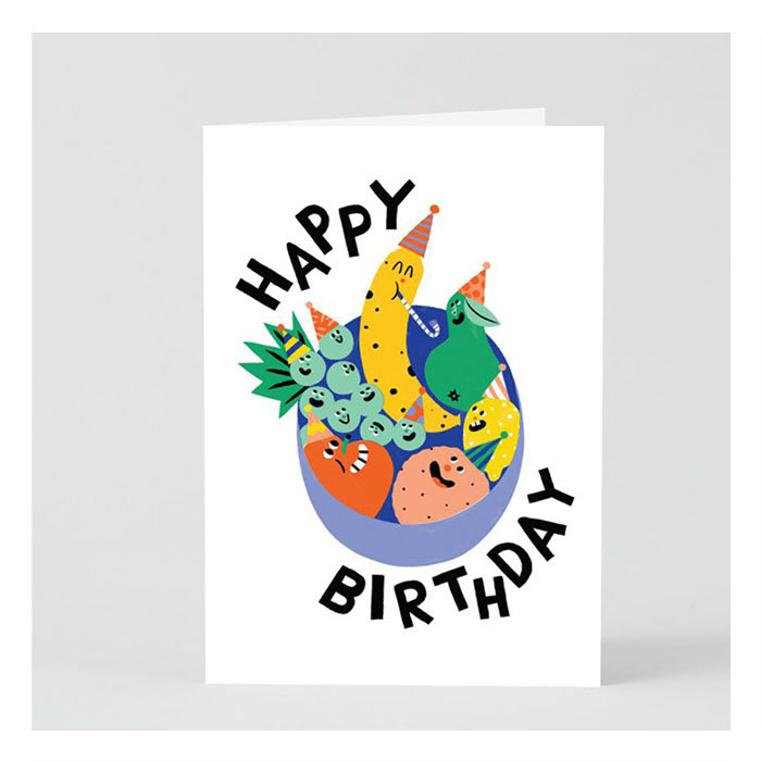 Carte Happy Birthday Banana WRAP
