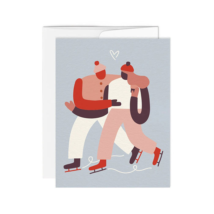 Paperole Paperole Skaters Christmas Card