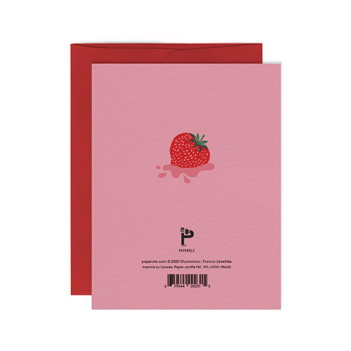 Paperole Strawberry Card