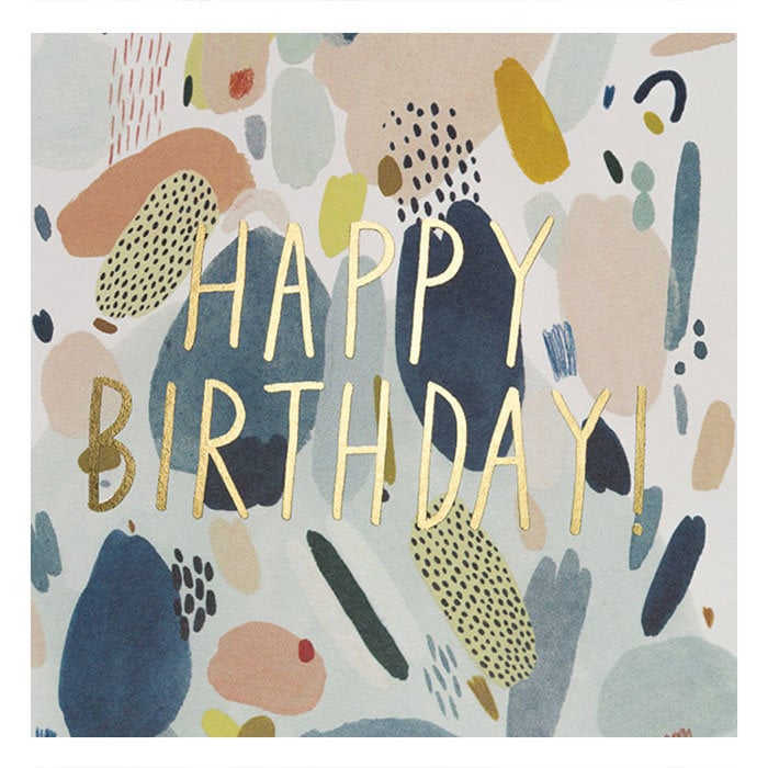Carte de Souhaits Abstract Birthday Red Cap Cards