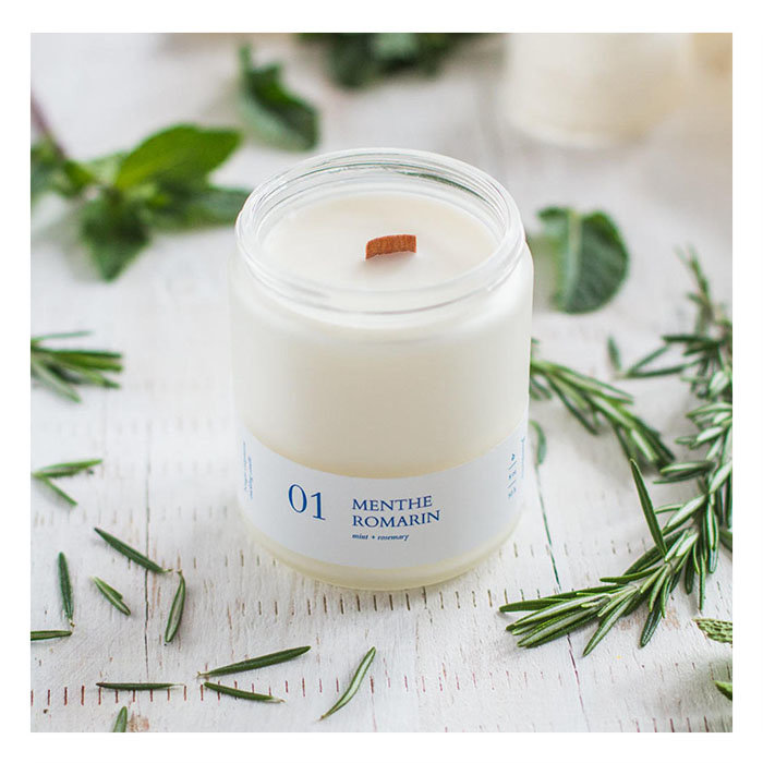 Flambette 01 Mint + Rosemary Sizzling Candle 4oz