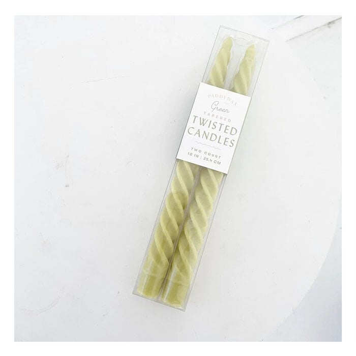 Paddywax Paddywax 10'' Twist Candle - Set of 2 (2 colours available)