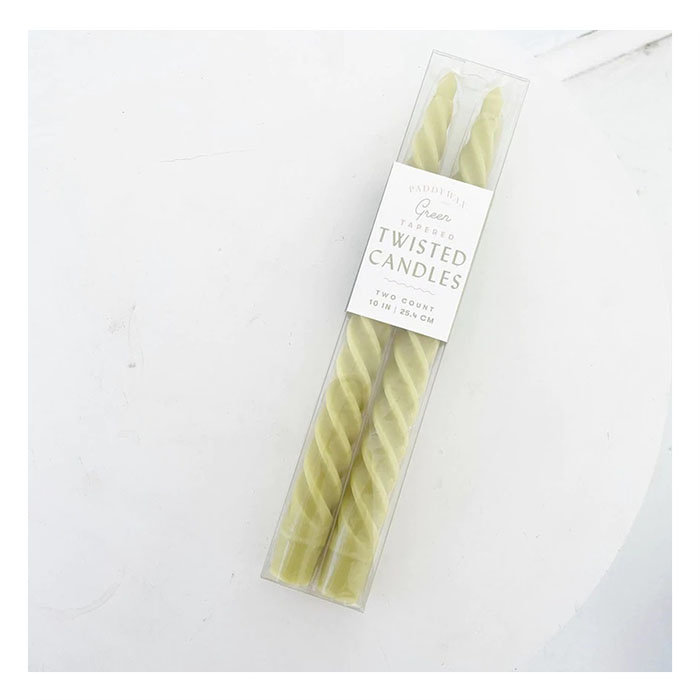 Paddywax 10'' Twist Candle - Set of 2 (2 colours available)
