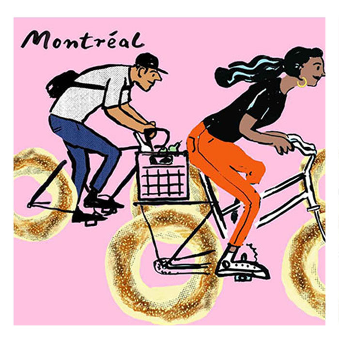 Affiche Vélo-Bagel Tine Modeweg Hansen 8 x 10
