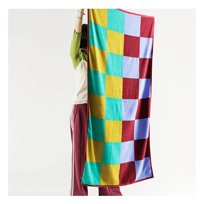 Serviette de Bain Baggu Multi Check Surf