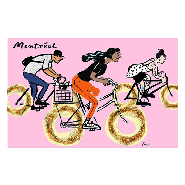 Affiche Vélo-Bagel Tine Modeweg Hansen 8 x 10