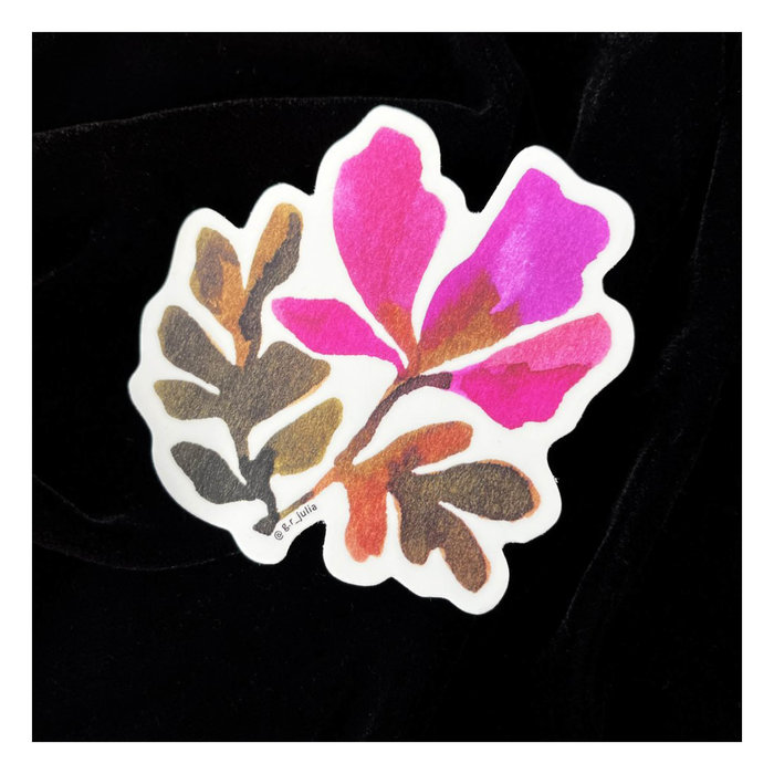 Julia GR Une Fleur/A Flower Sticker