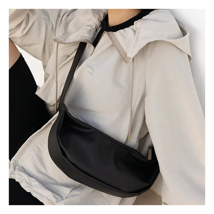 Monk & Anna Black Nagasama Shoulder Bag