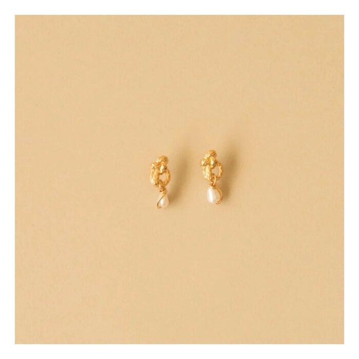 La Manufacture La Manufacture Little Buoys Gold Earrings