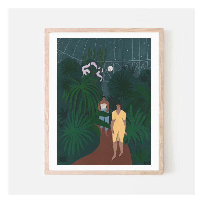 Affiche Jardin de Nuit Isabelle Feliu x Paperole 8 x 10