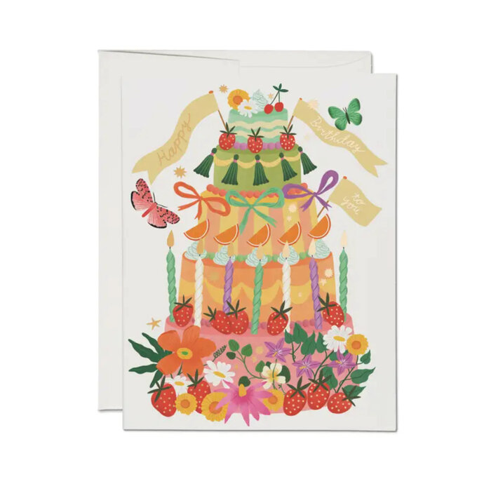 Red Cap Cards Carte de Souhaits Whimsical Cake Red Cap Cards SOLDE - Vente Finale