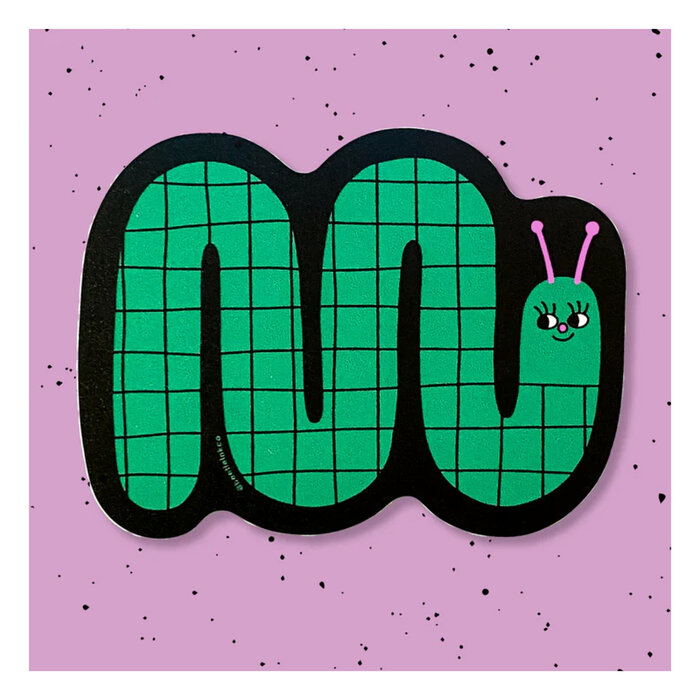 Beetle Ink co. Worm Pal Sticker