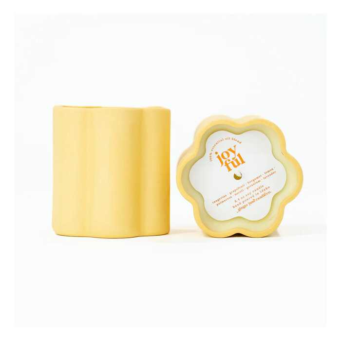Ginger June Daisy Ceramic Candle (3 Options Available)