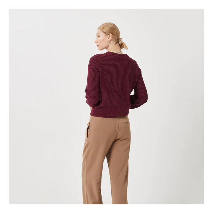 Minimum Mikala Burgundy Sweater FINAL SALE