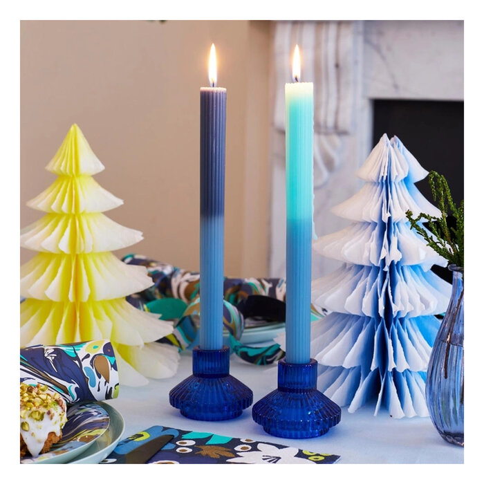 Talking Tables Midnight Forest Glass Candle Holder (4 Colours Available)