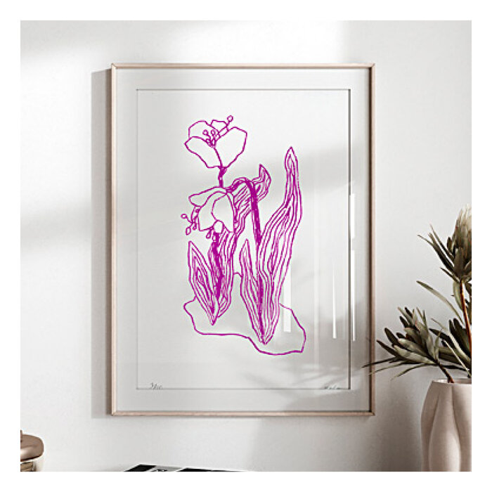 Bonsoir Fleurs Print (2 Options Available)