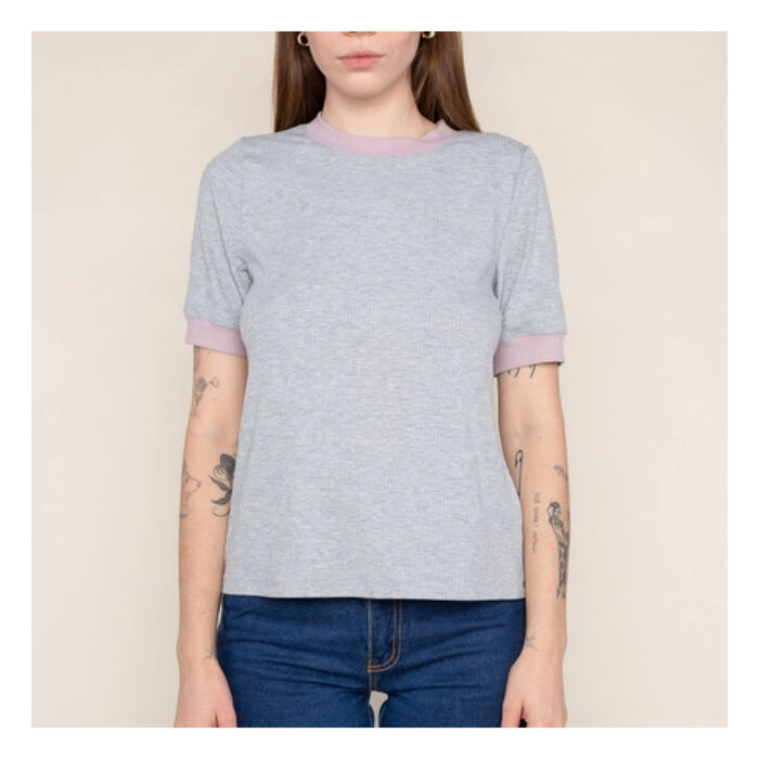 NLT Grey & Lavender Caroline T-Shirt FINAL SALE