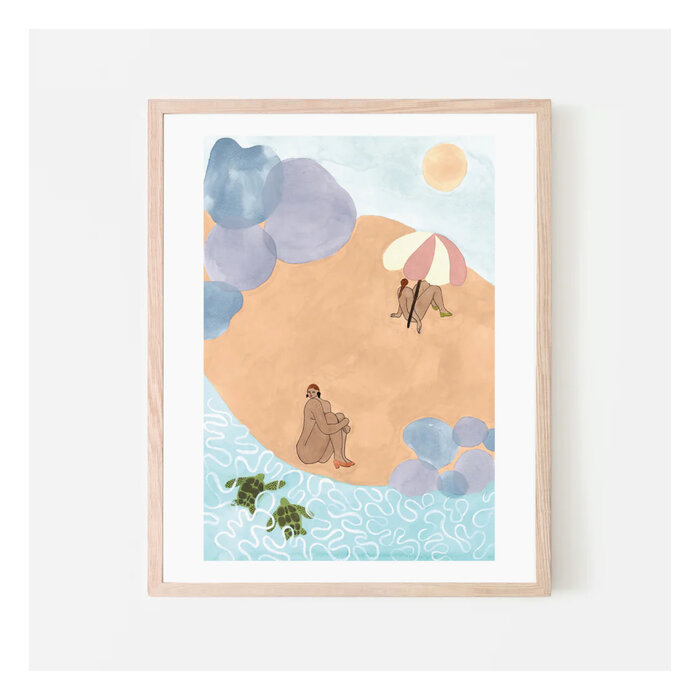 Paperole Affiche Beach Day Isabelle Feliu x Paperole 8 x 10